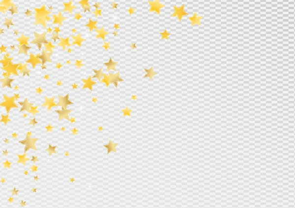 Golden Cosmos Stars Vector Transparent — стоковий вектор