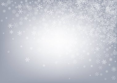 Beyaz Kar Vektörü Gri Arkaplan. Sihirli Kar yağışıweather condition 