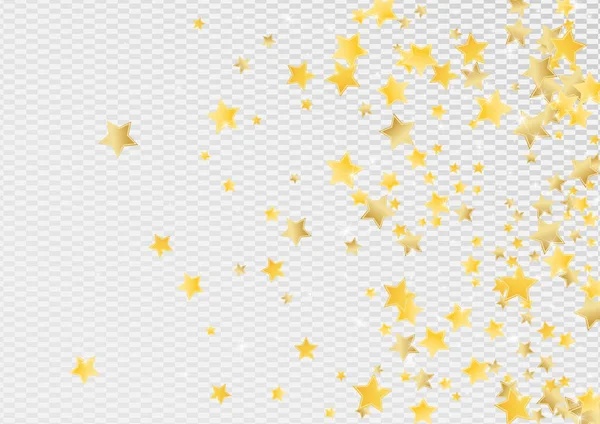 Золоті розкішні зірки Вектор Прозорий — стоковий вектор