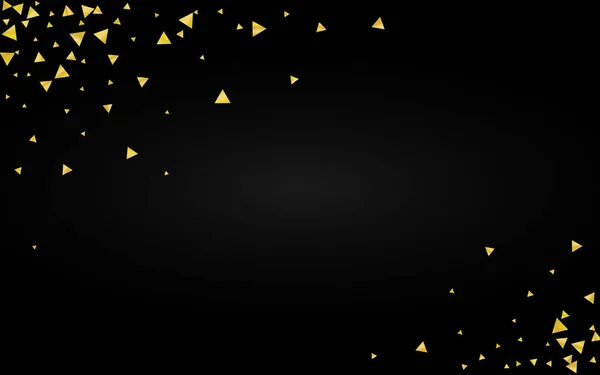 Ouro cacos brilhante fundo preto. Arte Confetti —  Vetores de Stock