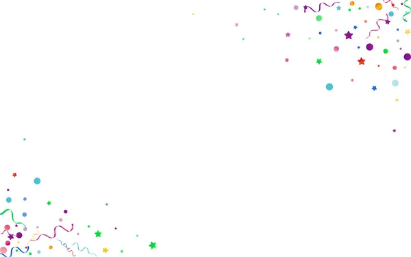 Red and Yellow Particles Party Vector White — Stockový vektor