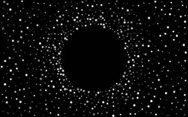 Witte Glow Shiny Vector zwarte achtergrond. Moderne — Stockvector