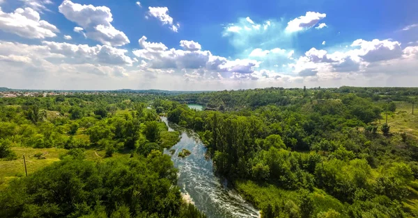 Ingulets River i Ukraina Stockfoto