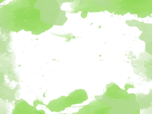 Beyaz Kağıt Üzerinde Yeşil Soyut Görüntü — Stok fotoğraf