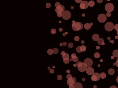 Siyah arka planda pembe bulanık soyut toplar