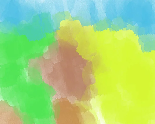 Beyaz Kağıt Üzerinde Farklı Parlak Renklerdeki Boyaların Soyut Görüntüsü — Stok fotoğraf