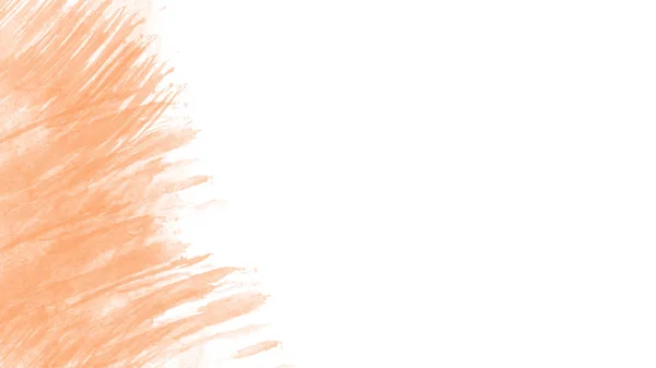 Orange Abstrakt Akvarell Bild Vitt Papper — Stockfoto