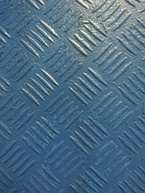 Çizgilerle mavi demir doku.
