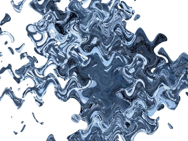 Mavi Grafik Elementleri Dinamik Küpler Çizgiler Net Kare Şekilli Gradyan — Stok fotoğraf