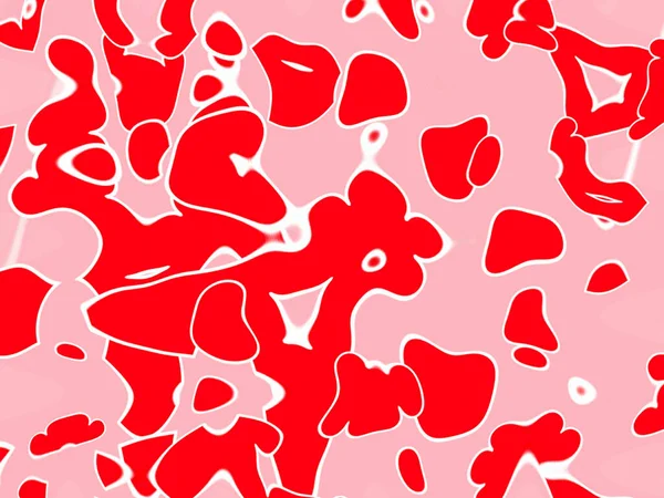 赤の抽象的なグラフィック要素 ダイナミックな色の形と線 流れる液体形態のバナーとテンプレート — ストック写真