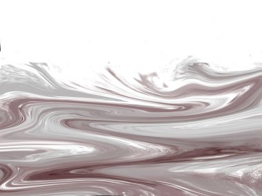 Beyaz arka planda plastik şekiller ve çizgiler. Soyut görüntü. Sıvı.