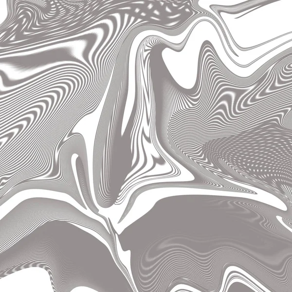 由声波形变元件制成的抽象图像 动态运动技术 在白色背景上画了3D线未来派风格 — 图库照片