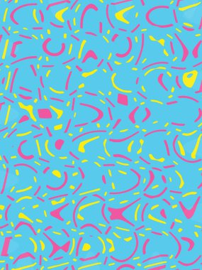 Mavi soyut düz çizgiler ve şekiller. Parlak bir arka plan. Broşür, kart, broşür, kapak, sunum tasarımı için şablon. 