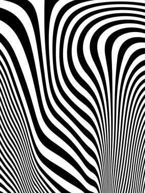 Bozulma. Sıra dışı dokular oluşturmak için çizgileri olan siyah ve beyaz soyut arkaplanlar.