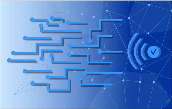  Mobil ödemeler kavramı, kişisel verilerin korunması. Karttan para transfer edin. Kripto para birimi ve blockchain. Vektör illüstrasyon. Banka kartı tasarımı.
