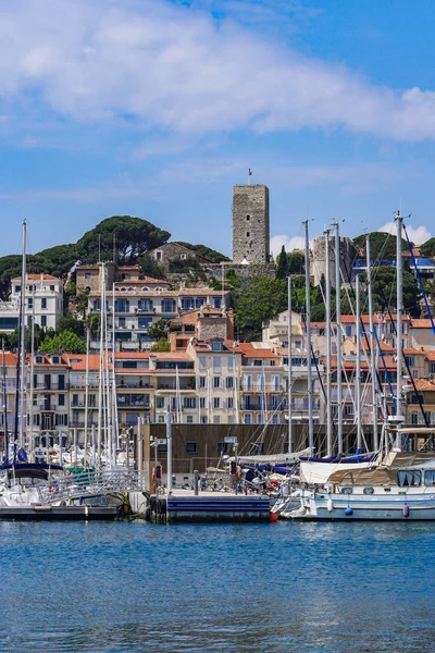 Bild Hamnen Cannes Gamla Stad Franska Rivieran Frankrike Europa — Stockfoto