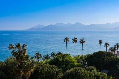 French Riviera, Fransa, Avrupa, Cannes bağlantı noktası eski şehrin resmi