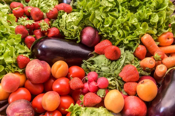 Овочі та фрукти, Дієта та харчування — стокове фото