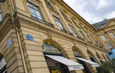 Fransa, Paris, Ağustos, 2019, Lüks ile yer Vendome görünümü