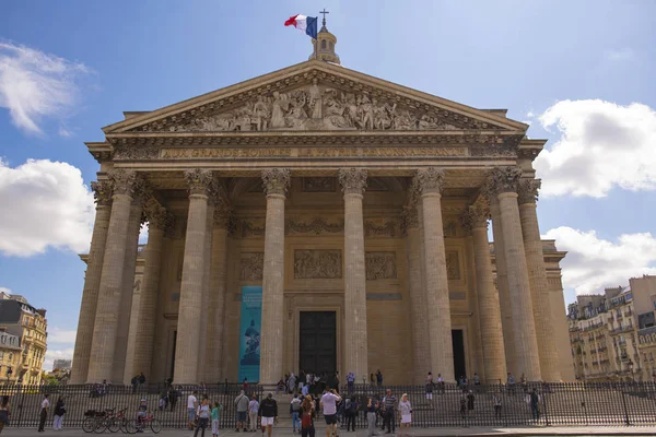 Het Pantheon gebouw in het Quartier Latin in Parijs Frankrijk, Famo — Stockfoto