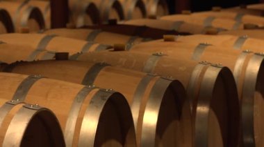 Şarap Mahzeninde Variller Bordeaux Şaraphanesi, Fransa