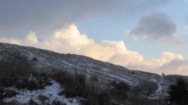 Mount Hermon Hills İsrail Steady shot göster