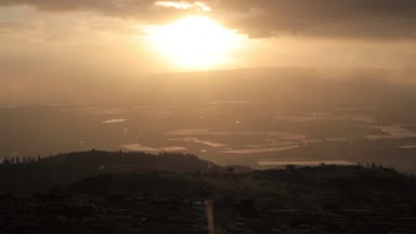 Celile Denizi İsrail gündoğumu, güzel atış