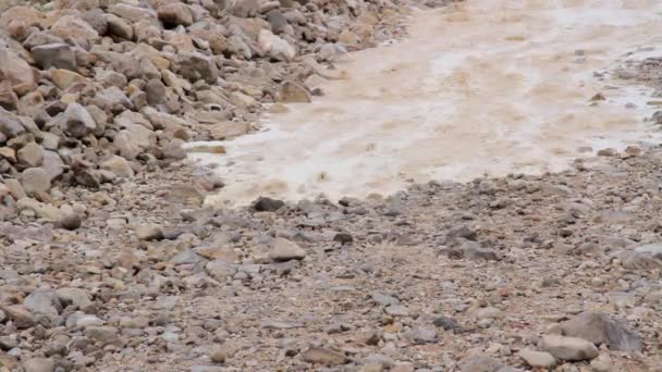 Scenic View Flash Flood Dead Sea Judean Desert — Stock Video