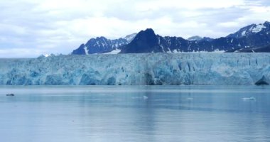 Spitsbergen büyük buzdağı doğal görünümünü