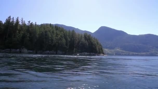 Panoramautsikt Över Segling Nära Vancouver Kanada — Stockvideo