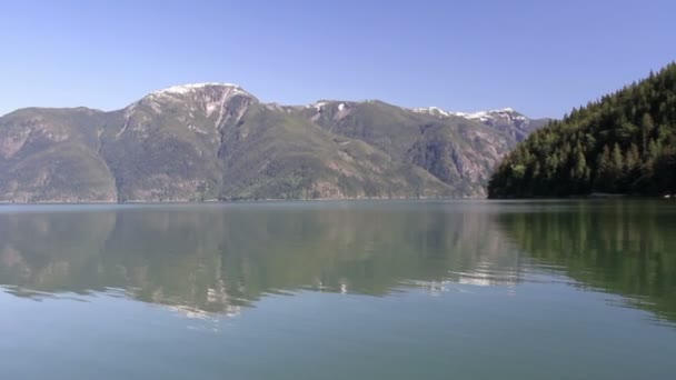 Vista Panorámica Del Lago Vancouver Canadá — Vídeos de Stock