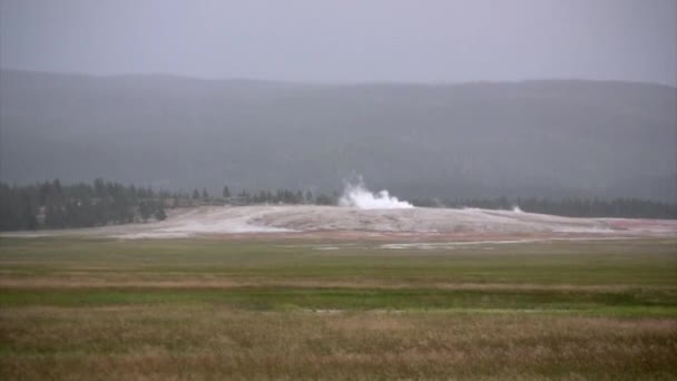 Schilderachtig Uitzicht Gazer Yellowstone National Park Verenigde Staten — Stockvideo