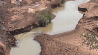 Doğal görünümünü Jordan River gorge, İsrail
