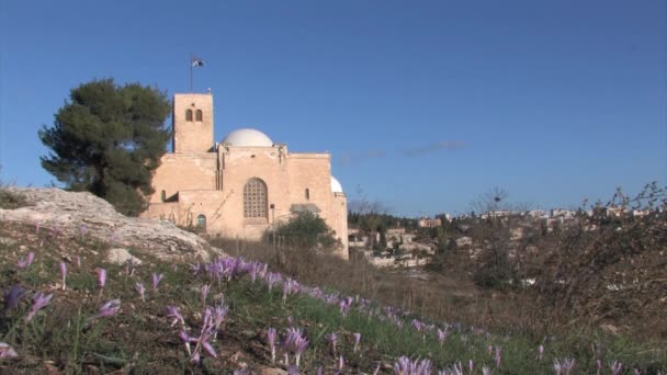 Iglesia Escocesa Colina Biblia Jerusalén Israel — Vídeos de Stock