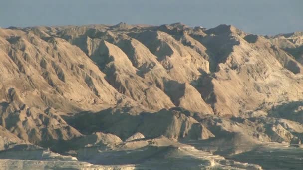 Панорамный Вид Гору Содом Мертвое Море Израиль — стоковое видео