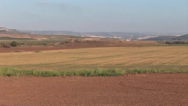 Prise de vue régulière depuis le Sud d'Israël Champ et paysage 