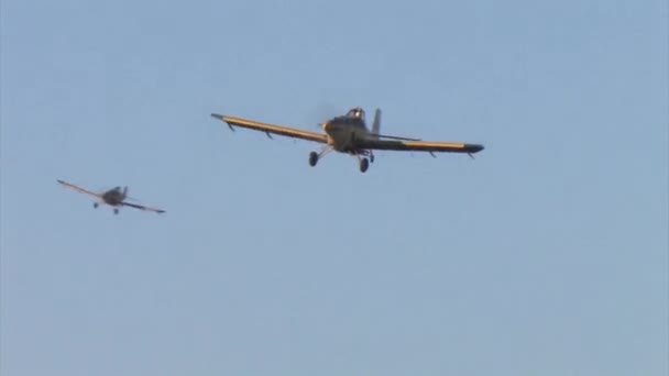 Unidad Aviones Bomberos Cielo Monte Carmelo Israel — Vídeo de stock