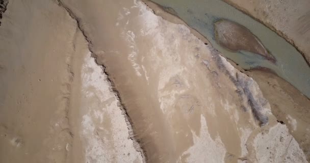 Vue supérieure de l'embouchure du Jourdain à la mer Morte, Israël 