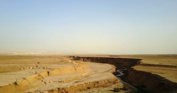 Jordan River Gorge Doğal Havadan Görünümü — Stok video