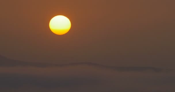Сценический Вид Красного Восхода Солнца Голанских Высотах Израиль — стоковое видео