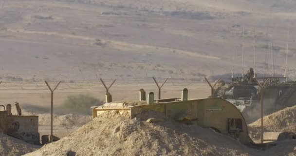 Idf Armee Persönlicher Träger Ausbildung Negev Wüste Israel — Stockvideo
