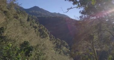 Volcan Baru Milli Parkı, Panama'da yağmur ormanlarının panoramik manzaralı