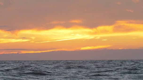 风景秀丽的海角可能在日落 — 图库视频影像