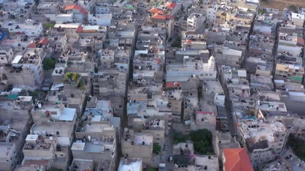 Luchtfoto Vluchtelingenkamp Anata Jeruzalem Juni 2020 — Stockvideo
