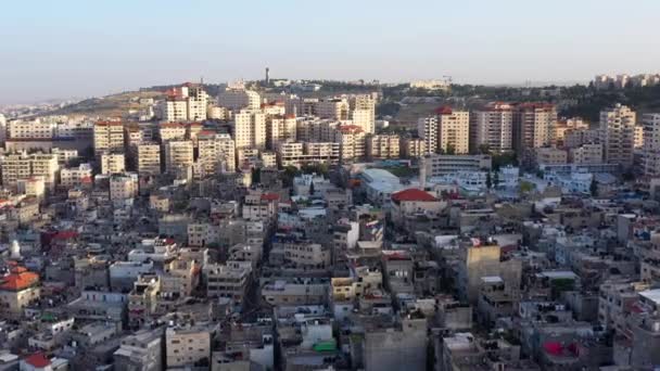 Muro Segurança Divide Israel Palestina Panorama Vista Aérea Sobre Anata — Vídeo de Stock