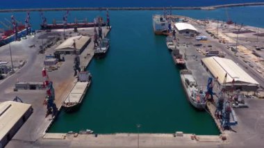 Ashdod Port Aerial, CarsAshdod Limanı, Drone view, Ashdod / Israel / June / 14,2020