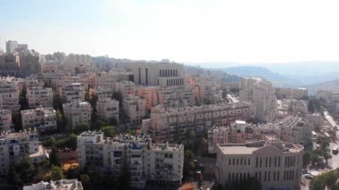 Kudüs Belz Büyük Ortodoks Sinagogu İHA görüntüsü Kudüs İsrail 'deki Büyük Ortodoks Sinagogu üzerine