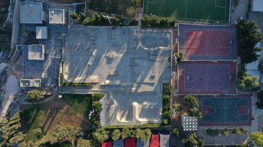 Kudüs 'teki Paten Parkı İsrail, Hava Manzarası Yazı, Temmuz 2020