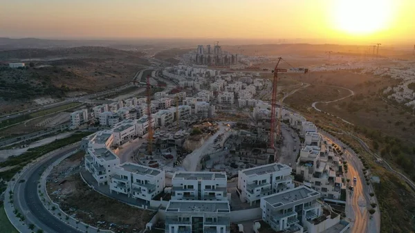 Cranes Construction Site Oin Israel City Modi Modiin City Israel — 图库照片