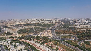 Kuzey Kudüs Ramat shlomo, Ramot Mahallesi ve Trafik, Eril Yaz, Temmuz, 2020, İHA